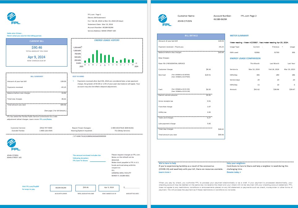  Minol USA business utility bill 